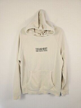 Taylor Swift The Eras Tour Official Cream L Sleeve Hoodie. Ladies Large